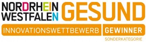 Auszeichnung "gesund in nrw" des Landes NRW Gewinner-Logo, Sonderkategorie "Originalität"
