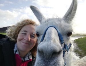 Selfie mit Lama Dancer; Lamawanderung auf die Anden des Ruhrgebiets, WDR Lust auf Wandern